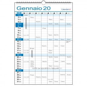 Calendario 2020 famiglia casa lavoro ufficio appuntamenti