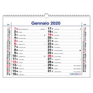 santi e lune 15x42 cm Calendario 2021 da muro OLANDESE SLIM stretto con 3 mesi