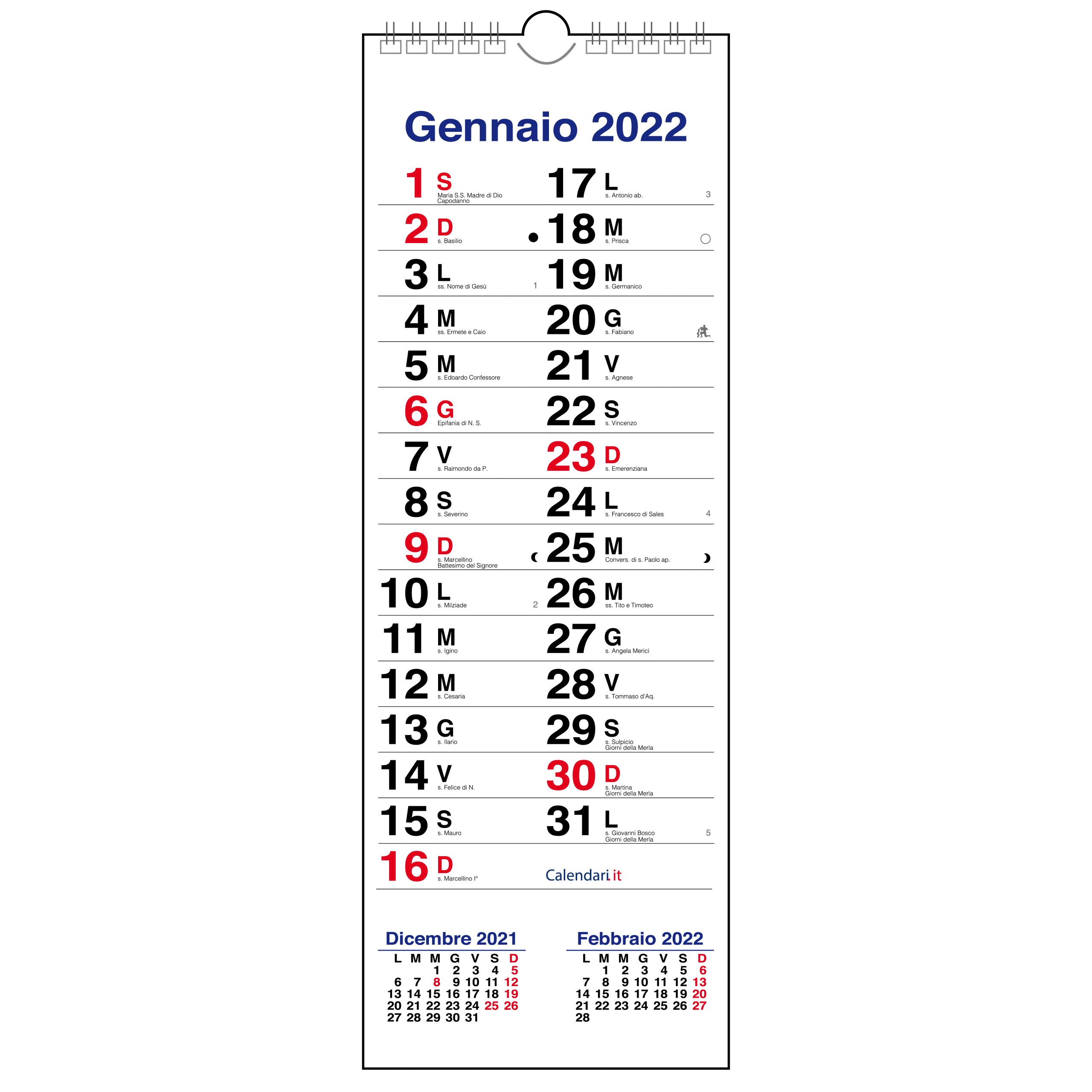 2022 Ultima Santi Del Calendario 2022 marbaro planner