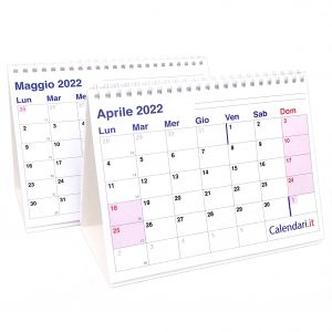 calendario 2022 tavolo scrivania caselle appunti ufficio lavoro light