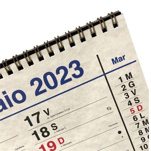 calendario 2023 deluxe tavolo pregiato santi e lune a4 grande