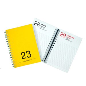 agenda giornaliera 2023 365 giorni arancio chiaro calendari it