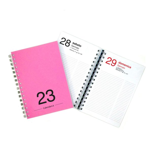 agenda giornaliera 2023 365 giorni fuxia calendari it