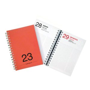 agenda giornaliera 2023 365 giorni rossa calendari it