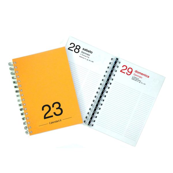 agenda-giornaliera 2023-arancio-scuro-calendari-it