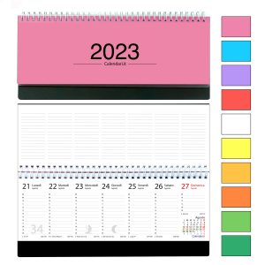 agenda 2023 settimanale tavolo planning spirale giorni ore santi spirale italiano calendari it