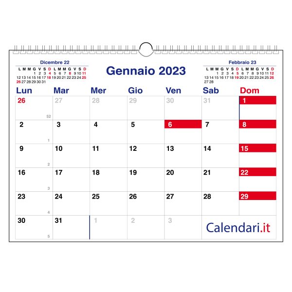 calendario 2023 muro caselle orizzontale 12 mesi calendari it