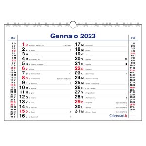 calendario 2023 olandese classico 3 mesi orizzontale muro santi lune calendari it