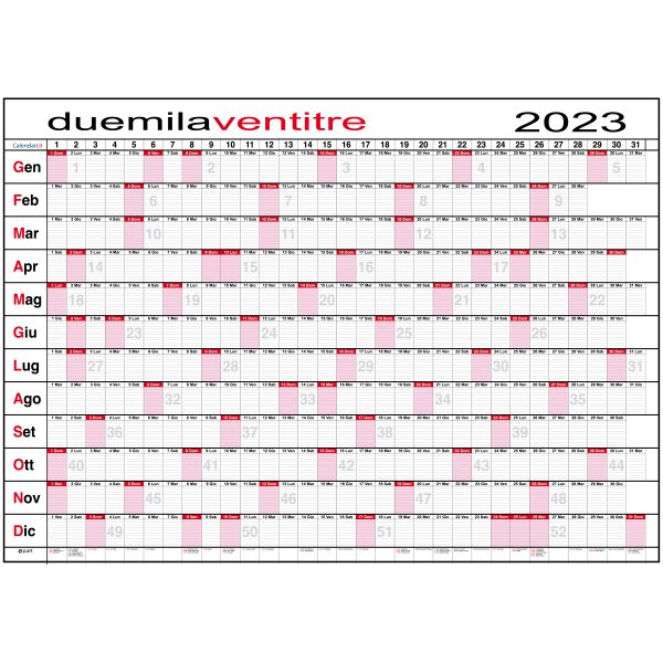 calendario 2023 planner caselle maxi muro appunti parete ufficio lavoro calendari it