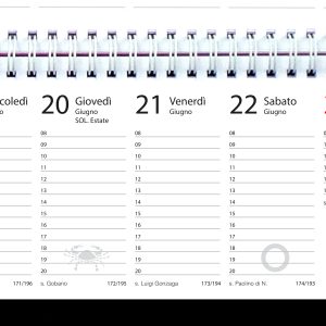 agenda settimanale 2024 tavolo ufficio colorata calendari it