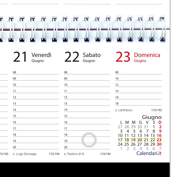 agenda settimanale 2024 tavolo ufficio colorata calendari it