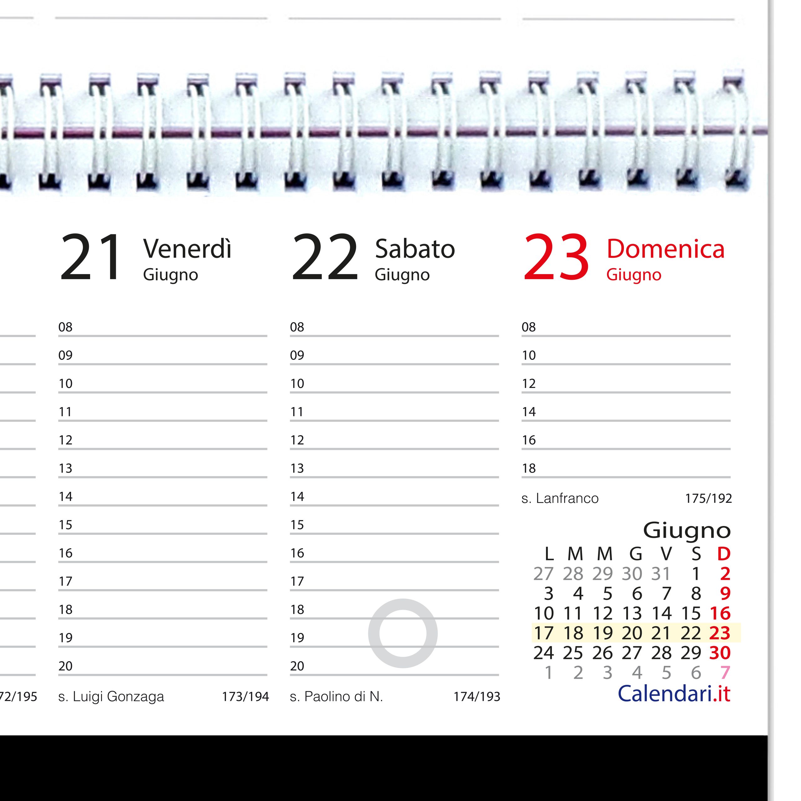agenda settimanale 2024 tavolo ufficio colorata calendari it