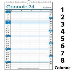 Calendario 2024 calendari da scrivania in piedi agenda mensile settimanale  giornaliera agenda da tavolo forniture scolastiche per ufficio calendario a  spirale - AliExpress