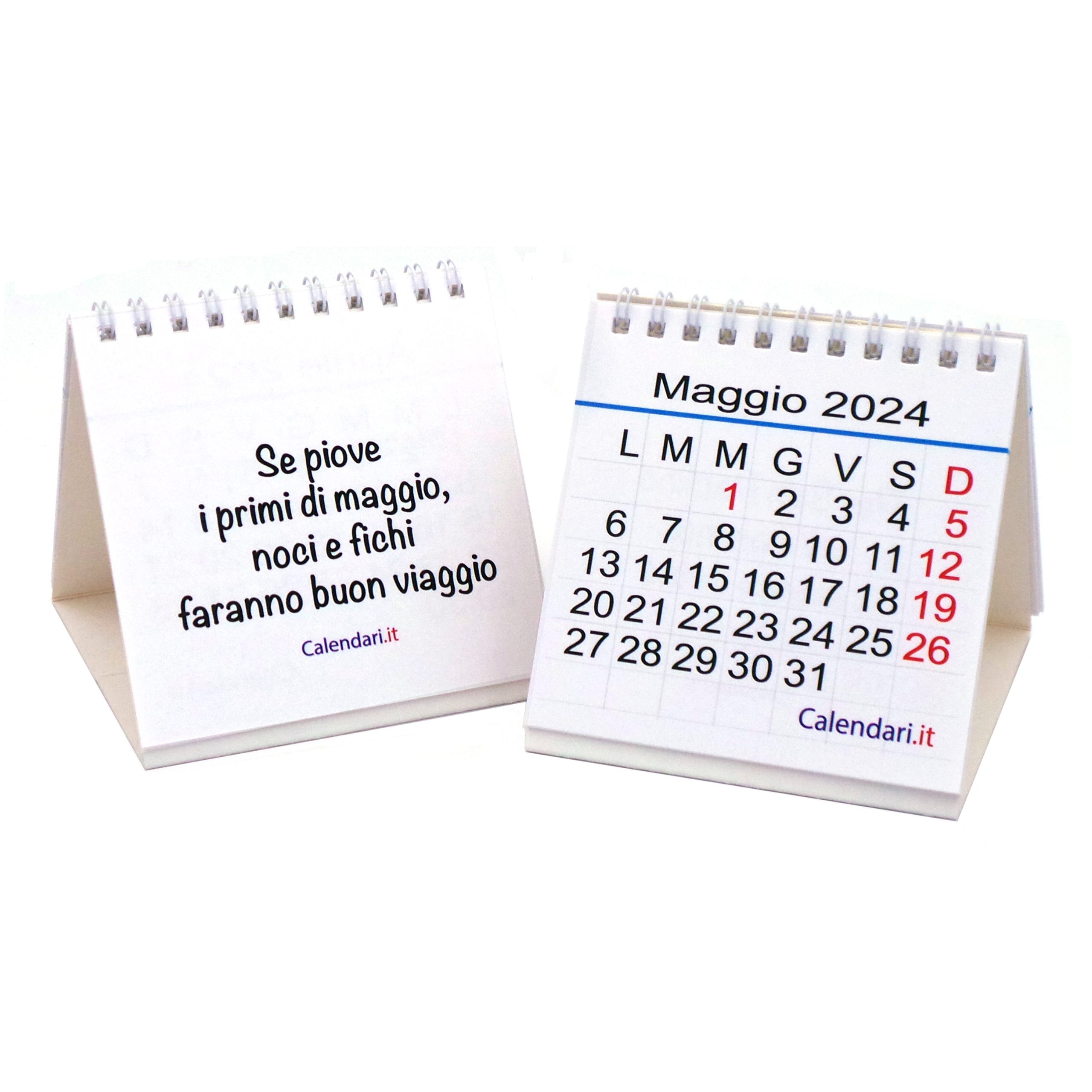 Calendario 2024 tavolo MINI con aforismi 10x10x10 cm -  - calendari  2024 - calendario 2024 - planner - agende - settimanali - famiglia -  calendario da tavolo - sottomano