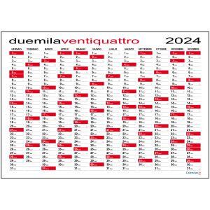 calendario 2024 planner maxi da muro ufficio casa lavoro calendari it