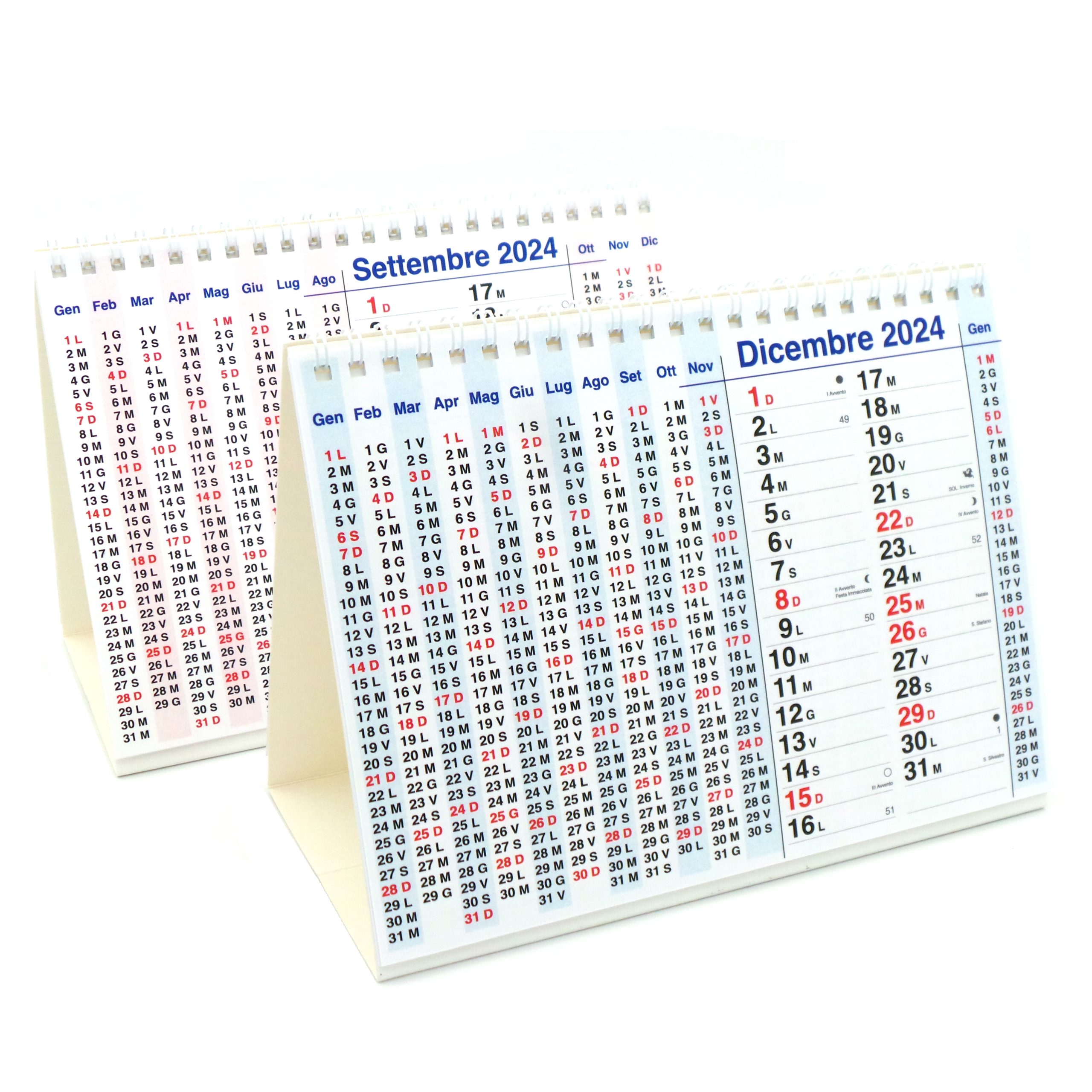 Calendario 2024 tavolo MINI con aforismi 10x10x10 cm -  - calendari  2024 - calendario 2024 - planner - agende - settimanali - famiglia -  calendario da tavolo - sottomano