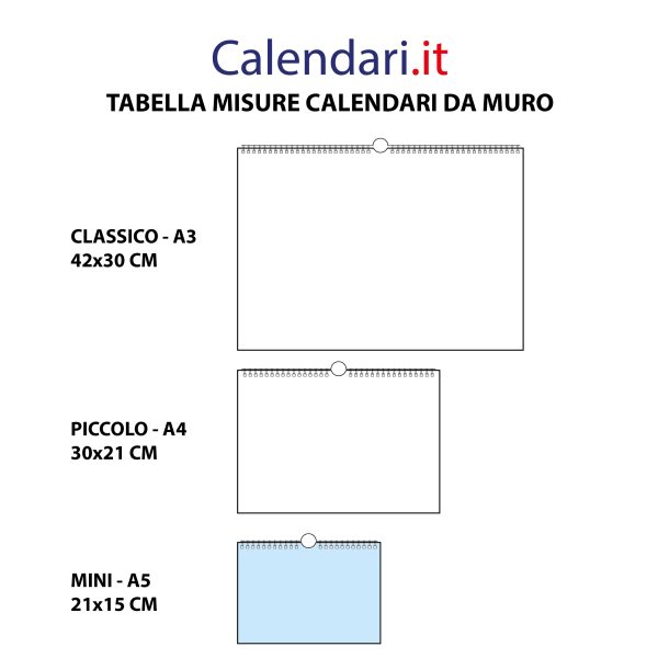 Calendario 2026 da muro orizzontale con più spazio per scrivere - immagine 4