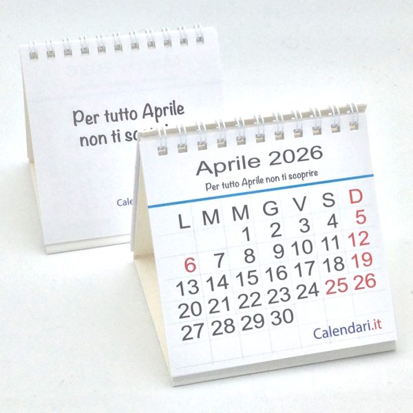 Calendario 2026 tavolo MINI con aforismi 10x10x10 cm - immagine 2