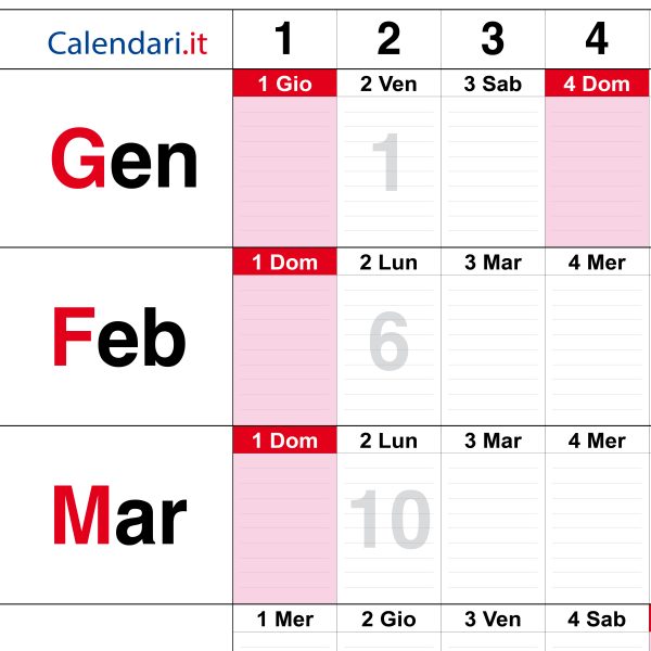 Calendario 2026 Caselle giornaliero planner 118x84 cm planning da muro maxi - immagine 2