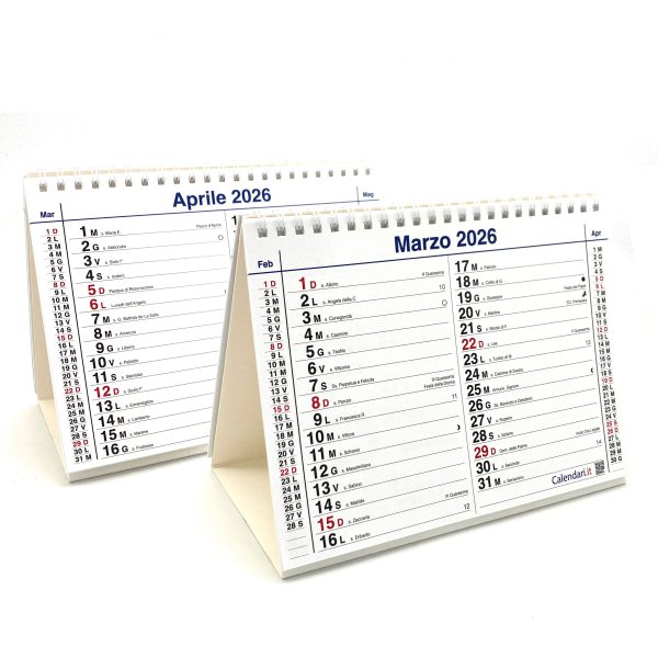 Calendario 2026 tavolo olandese santi e lune 20x15 cm - immagine 3